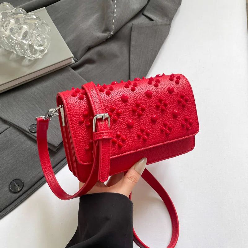 Fashion Latest Girls Handbags for Women PU Luxury Small Square Bag with Polyester Lining