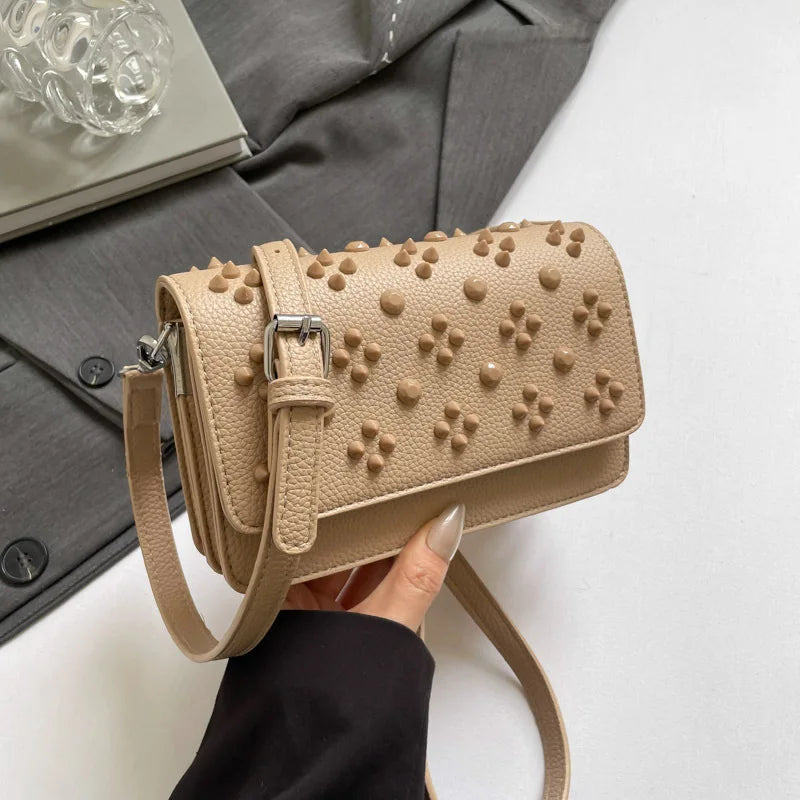 Fashion Latest Girls Handbags for Women PU Luxury Small Square Bag with Polyester Lining