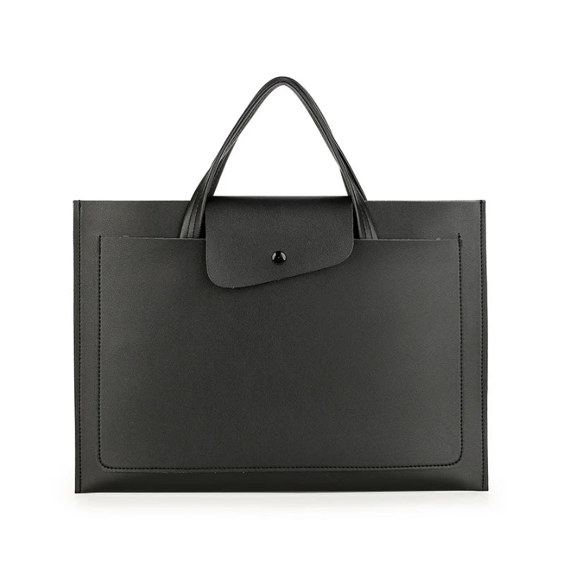 14 Inch 36*25cm Portable Large Capacity PU Laptop Sleeve for Ladies & Men Waterproof Tablet Bag with Protective Cover