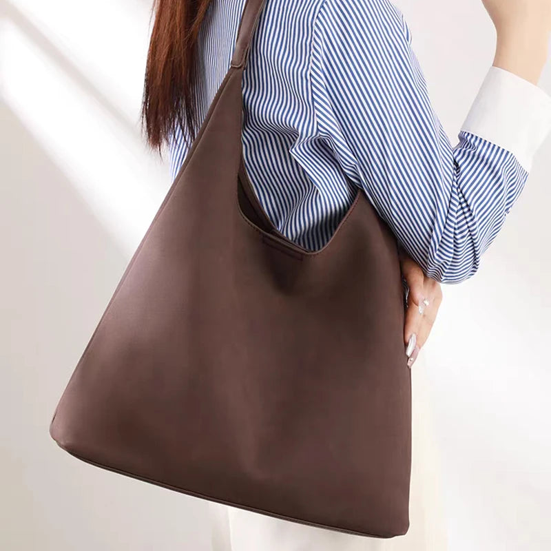 New Simple Designer Casual Large Capacity PU Leather Fashion 2in1/Set Women's Handbags Tote Bags for Shopping