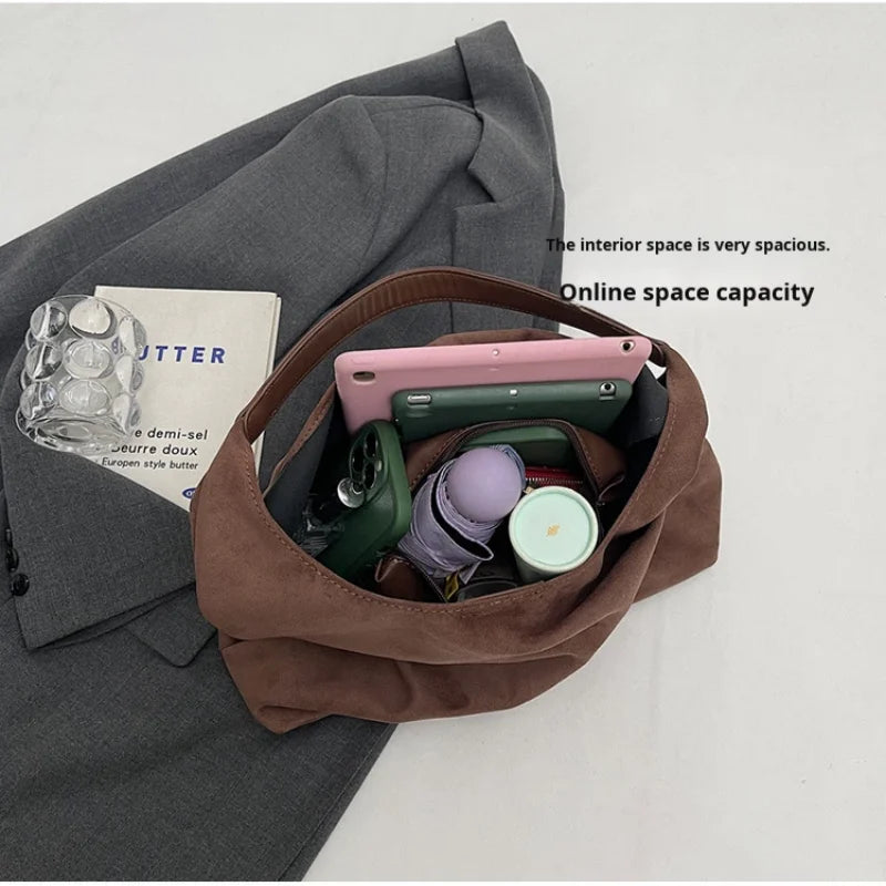 Premium Branded Women's Designer Bag Set Personalized Hobo Single Strap Shoulder Bag Button Anti-Theft Large Capacity Tote Bag