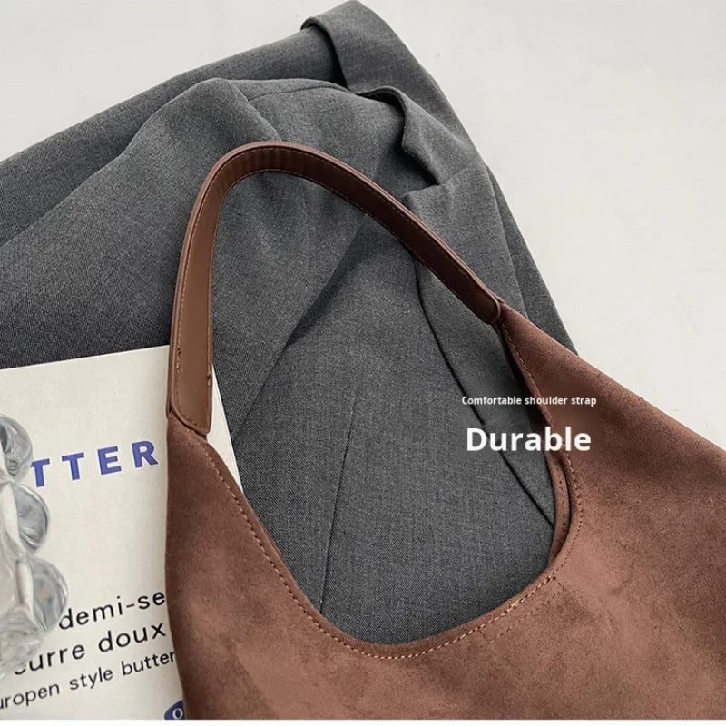 Premium Branded Women's Designer Bag Set Personalized Hobo Single Strap Shoulder Bag Button Anti-Theft Large Capacity Tote Bag