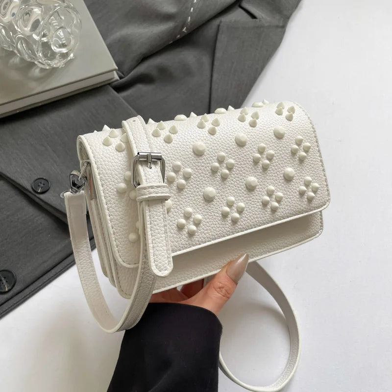 Fashion Latest Girls Handbags for Women PU Luxury Small Square Bag with Polyester Lining