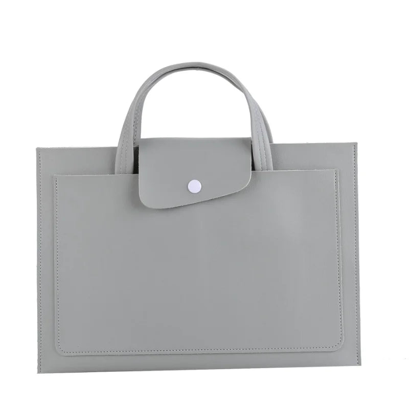 14 Inch 36*25cm Portable Large Capacity PU Laptop Sleeve for Ladies & Men Waterproof Tablet Bag with Protective Cover