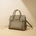2026 Women's High-End Genuine Leather Crossbody Handbag Zipper Closure Waterproof Large Capacity Textured Design Polyester