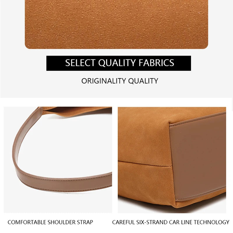 New Simple Designer Casual Large Capacity PU Leather Fashion 2in1/Set Women's Handbags Tote Bags for Shopping