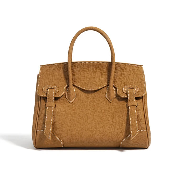 Custom Logo New Luxury Waterproof Genuine Leather Tote Bag with Zipper Closure for Ladies Shoulder Cross Body Evening Use