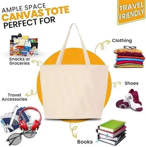 Christmas Canvas Shopping Tote Bag